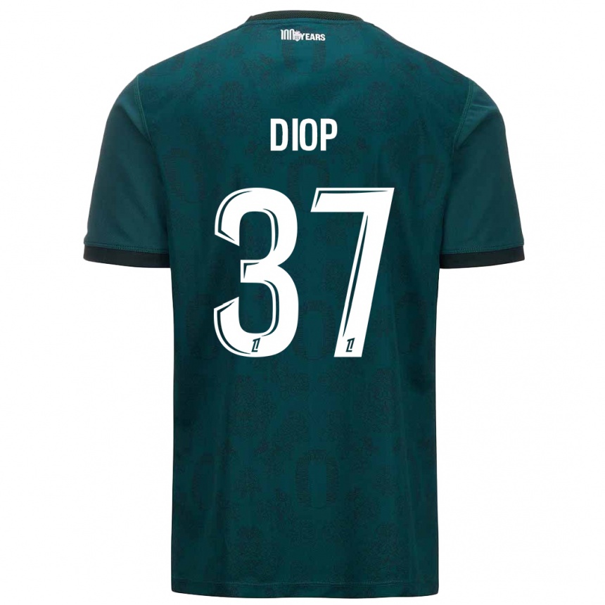 Kids Football Edan Diop #37 Dark Green Away Jersey 2024/25 T-Shirt Canada