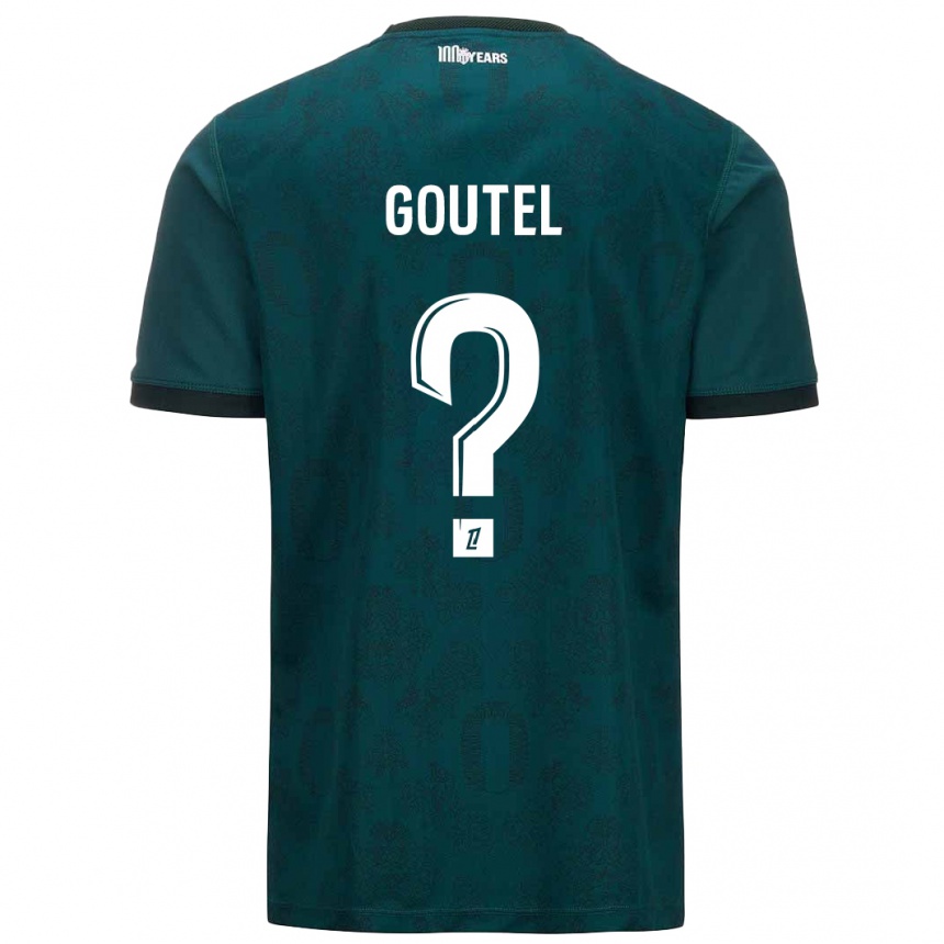 Kids Football Farid Goutel #0 Dark Green Away Jersey 2024/25 T-Shirt Canada