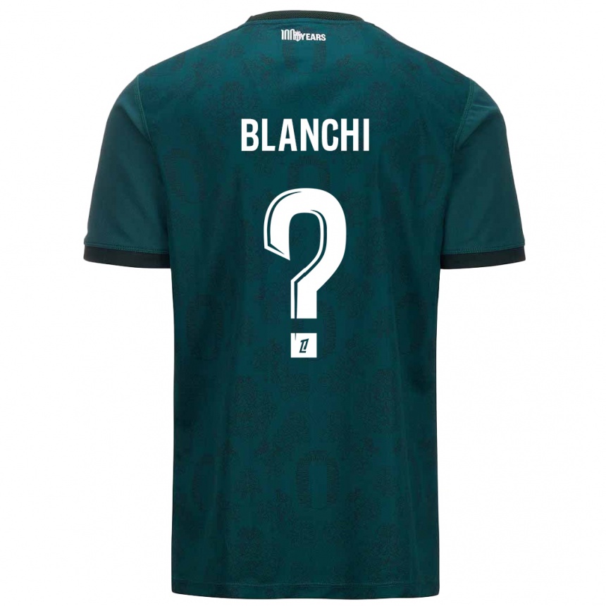 Kids Football Florian Blanchi #0 Dark Green Away Jersey 2024/25 T-Shirt Canada