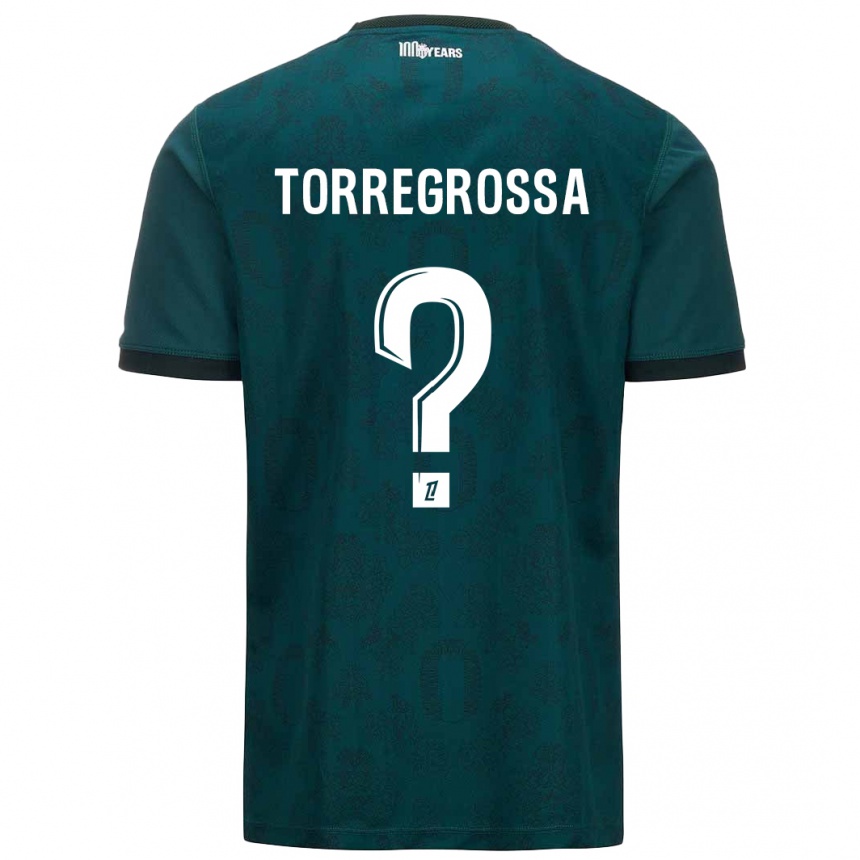 Kids Football Hugo Torregrossa #0 Dark Green Away Jersey 2024/25 T-Shirt Canada