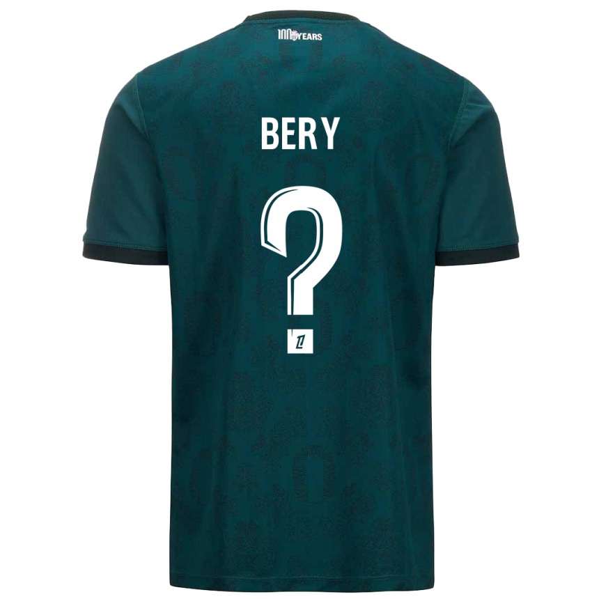 Kids Football Jules Bery #0 Dark Green Away Jersey 2024/25 T-Shirt Canada