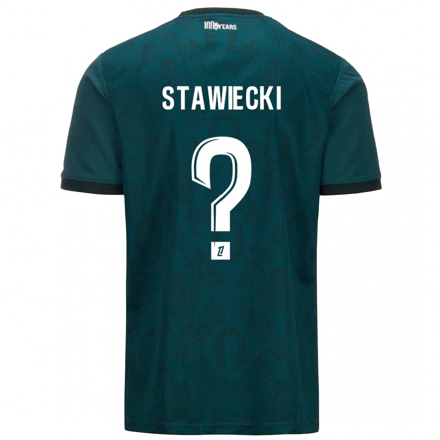 Kids Football Jules Stawiecki #0 Dark Green Away Jersey 2024/25 T-Shirt Canada