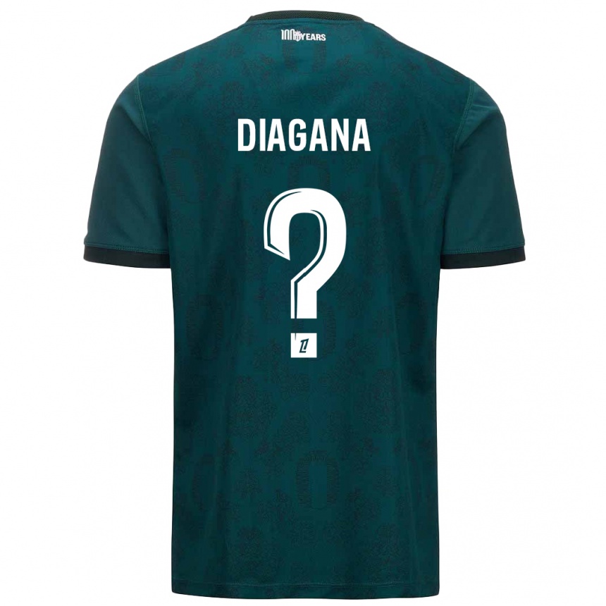 Kids Football Abdoulaye Diagana #0 Dark Green Away Jersey 2024/25 T-Shirt Canada