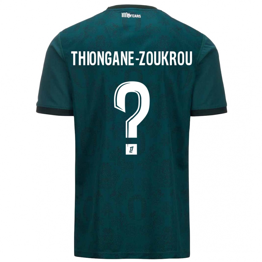 Kids Football Ackah-Tidiane Thiongane-Zoukrou #0 Dark Green Away Jersey 2024/25 T-Shirt Canada