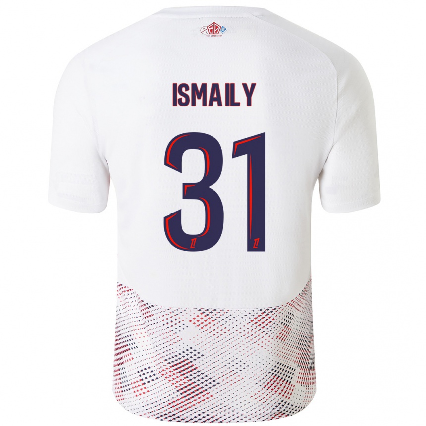 Enfant Football Maillot Ismaily #31 Blanc Bleu Royal Tenues Extérieur 2024/25 Canada