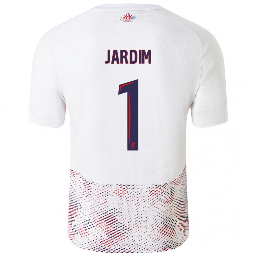 Kids Football Leo Jardim #1 White Royal Blue Away Jersey 2024/25 T-Shirt Canada