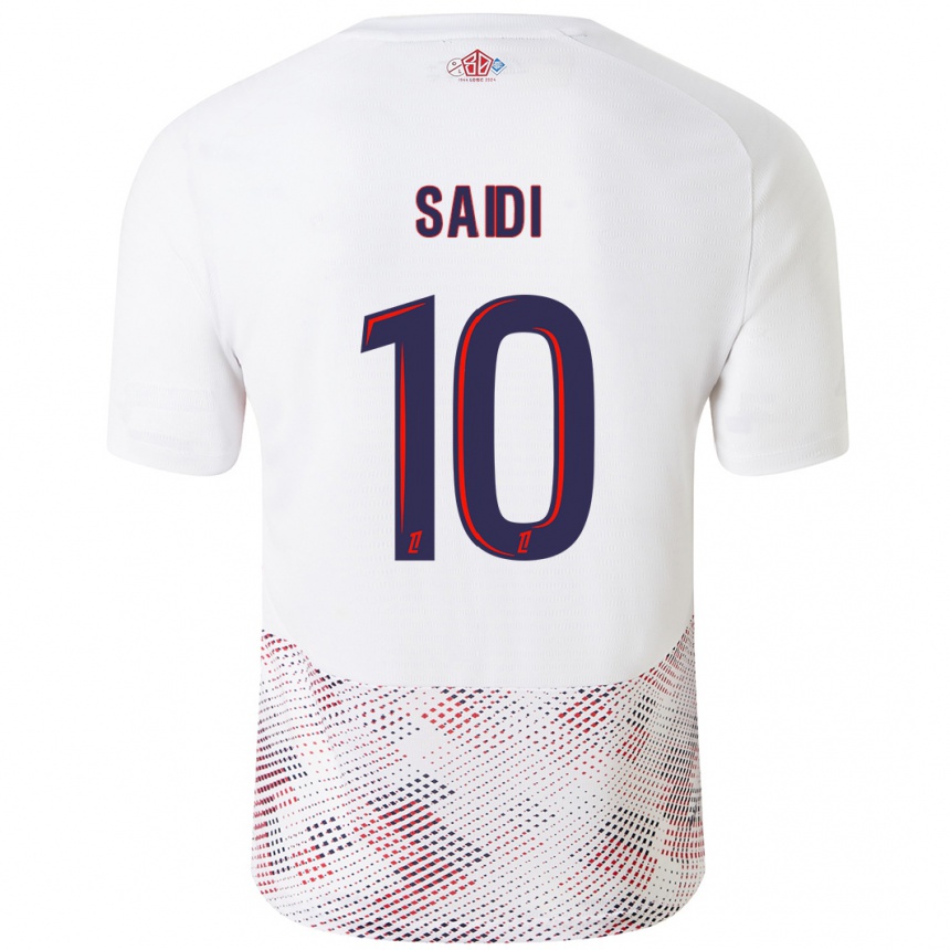 Enfant Football Maillot Rachel Saidi #10 Blanc Bleu Royal Tenues Extérieur 2024/25 Canada