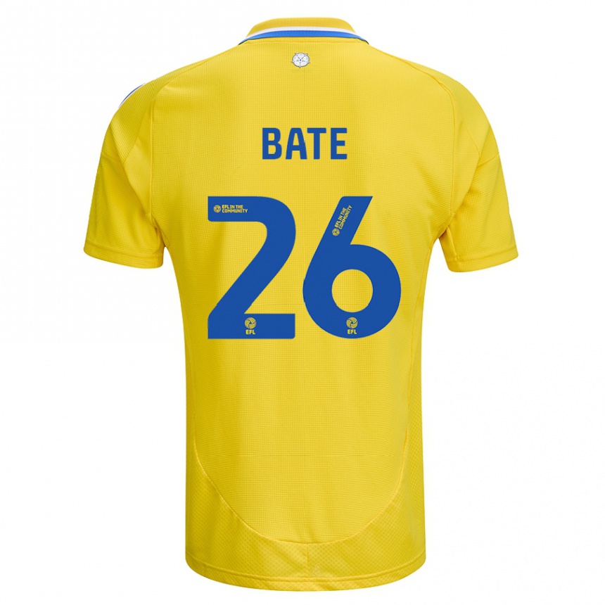 Kids Football Lewis Bate #26 Yellow Blue Away Jersey 2024/25 T-Shirt Canada