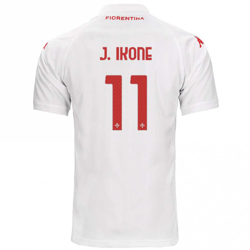 Kids Football Jonathan Ikoné #11 White Away Jersey 2024/25 T-Shirt Canada