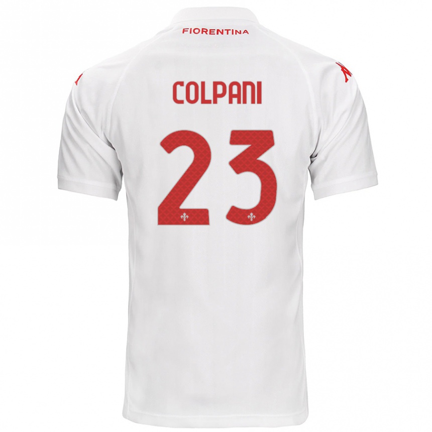 Kids Football Andrea Colpani #23 White Away Jersey 2024/25 T-Shirt Canada