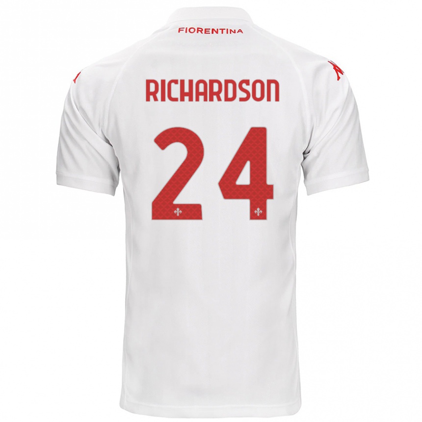 Kids Football Amir Richardson #24 White Away Jersey 2024/25 T-Shirt Canada