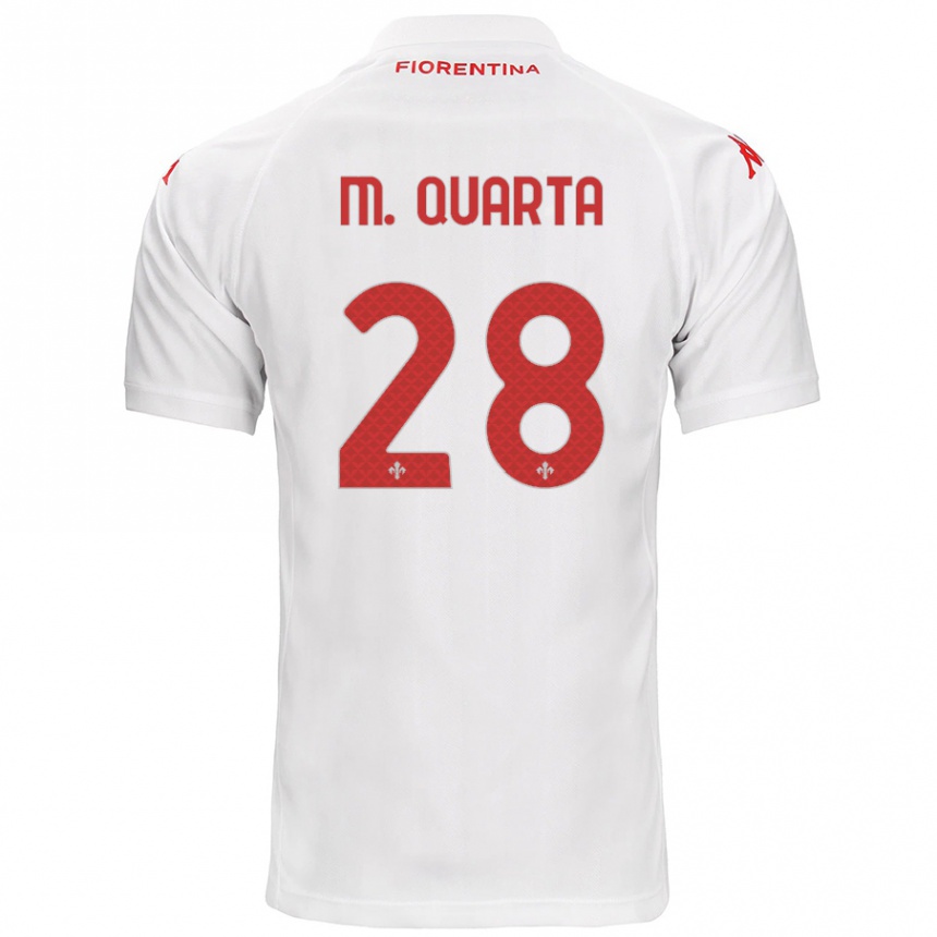 Enfant Football Maillot Lucas Martínez Quarta #28 Blanc Tenues Extérieur 2024/25 Canada