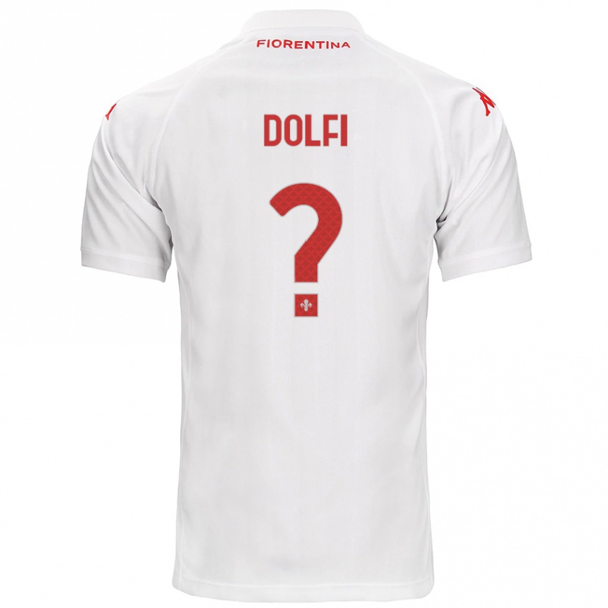 Enfant Football Maillot Brando Dolfi #0 Blanc Tenues Extérieur 2024/25 Canada