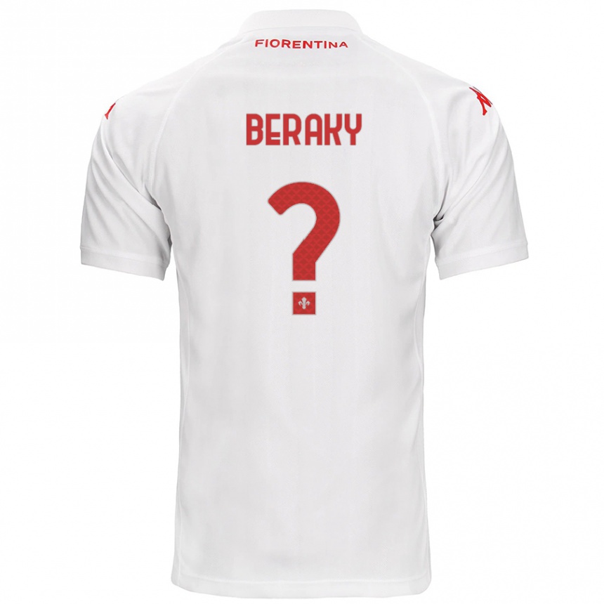 Kids Football Mussie Beraky #0 White Away Jersey 2024/25 T-Shirt Canada