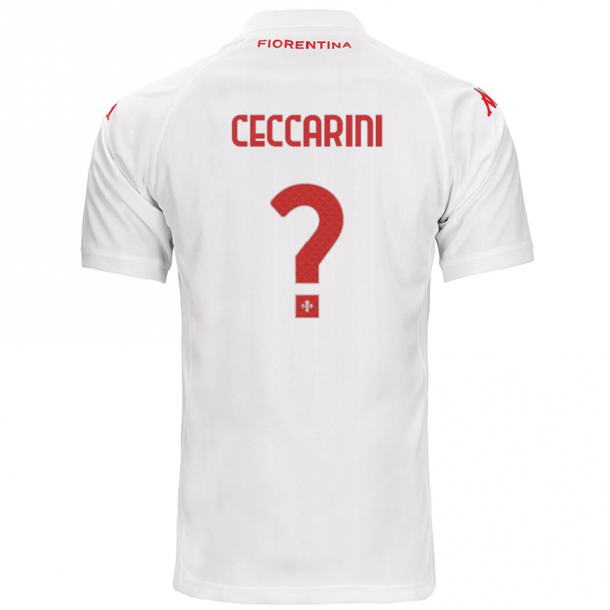 Enfant Football Maillot Mattia Ceccarini #0 Blanc Tenues Extérieur 2024/25 Canada