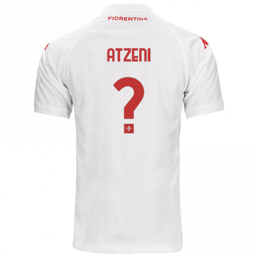 Kids Football Davide Atzeni #0 White Away Jersey 2024/25 T-Shirt Canada