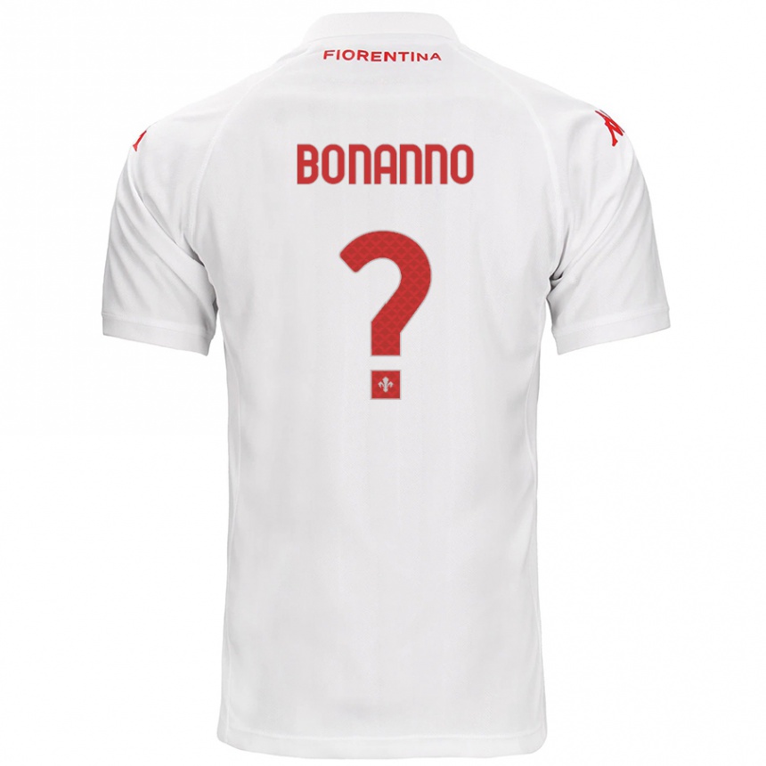 Enfant Football Maillot Piergiorgio Bonanno #0 Blanc Tenues Extérieur 2024/25 Canada