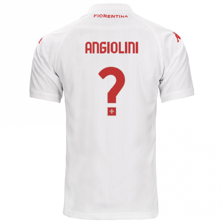 Kids Football Gianmarco Angiolini #0 White Away Jersey 2024/25 T-Shirt Canada