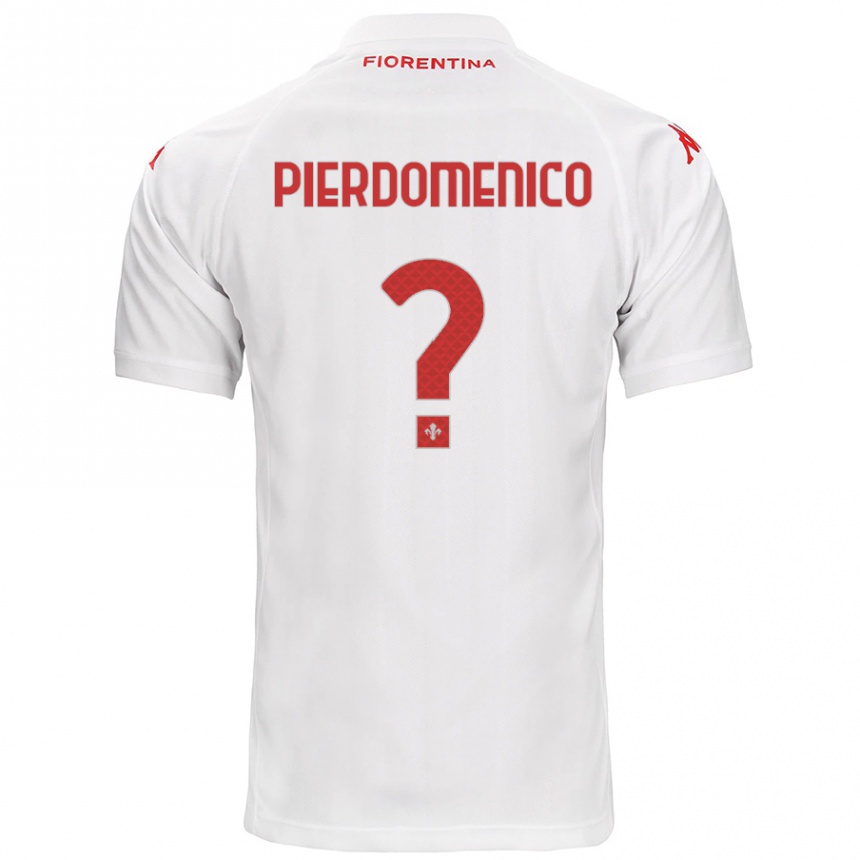 Kids Football Jacopo Di Pierdomenico #0 White Away Jersey 2024/25 T-Shirt Canada