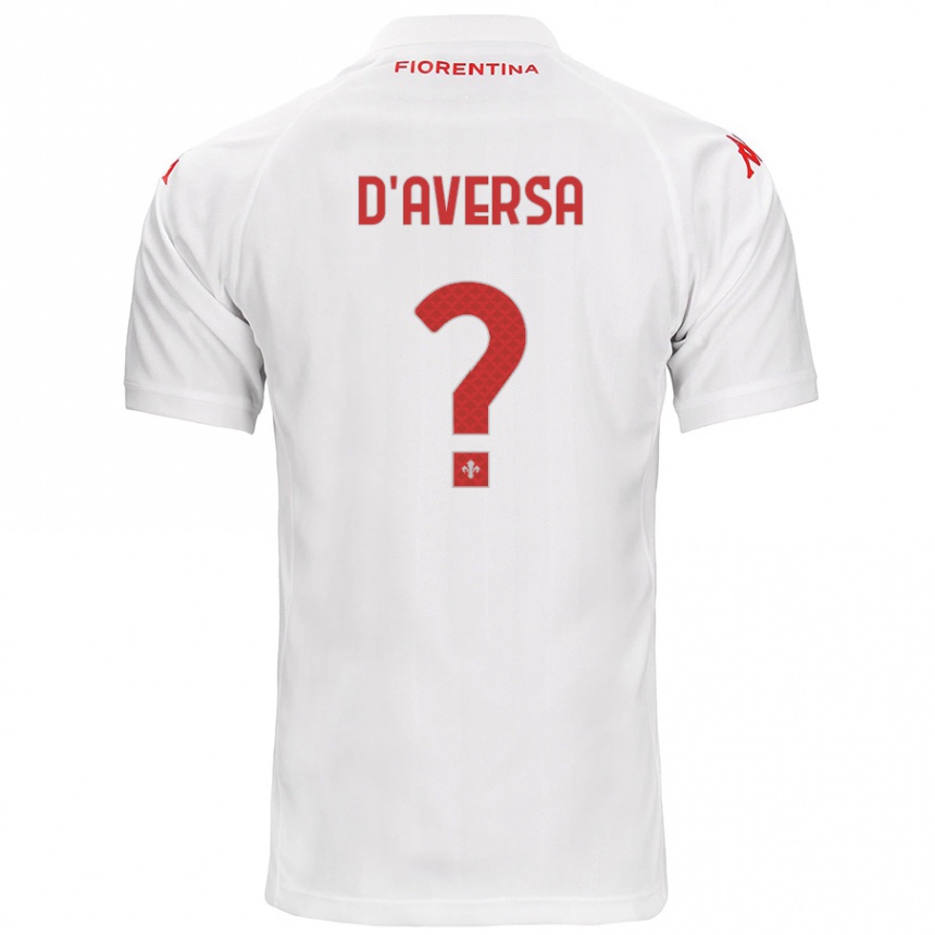 Kids Football Simone D'aversa #0 White Away Jersey 2024/25 T-Shirt Canada