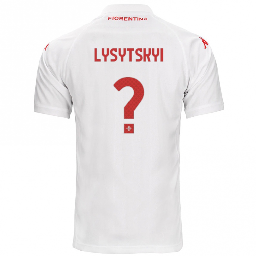 Kids Football Andriy Lysytskyi #0 White Away Jersey 2024/25 T-Shirt Canada