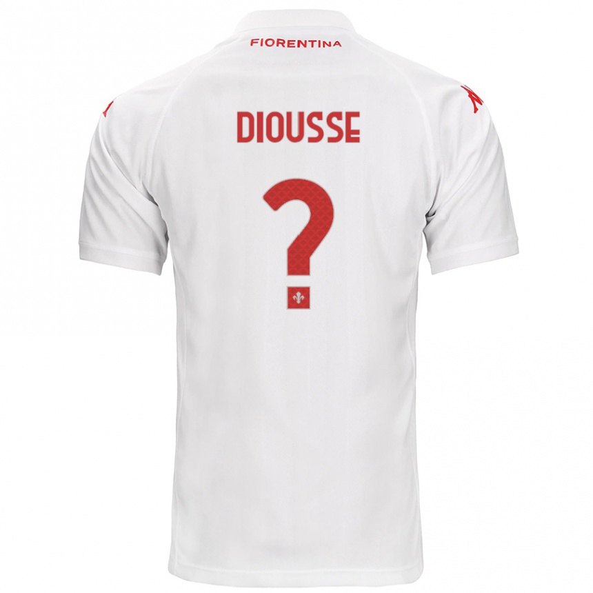 Kids Football Birahim Diousse #0 White Away Jersey 2024/25 T-Shirt Canada