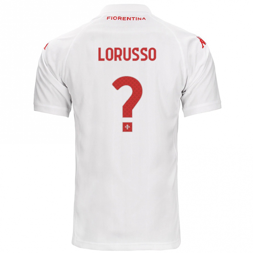 Kids Football Angelo Lorusso #0 White Away Jersey 2024/25 T-Shirt Canada