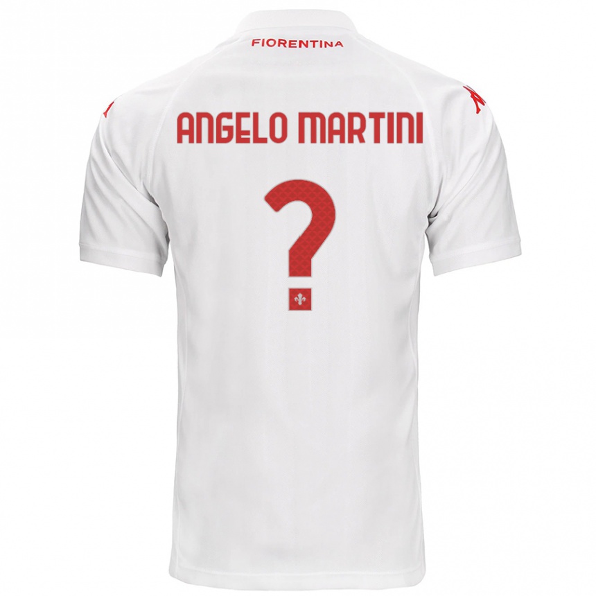 Kids Football Angelo Martini #0 White Away Jersey 2024/25 T-Shirt Canada