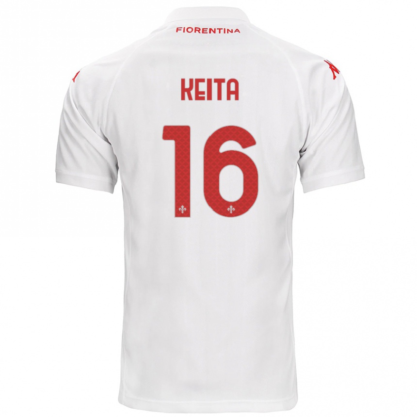 Kids Football Bala Keita #16 White Away Jersey 2024/25 T-Shirt Canada