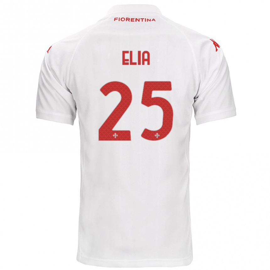 Kids Football Mirko Elia #25 White Away Jersey 2024/25 T-Shirt Canada