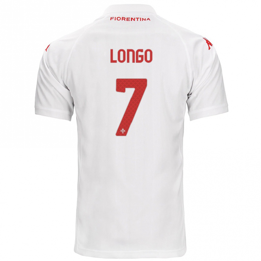 Enfant Football Maillot Miriam Longo #7 Blanc Tenues Extérieur 2024/25 Canada