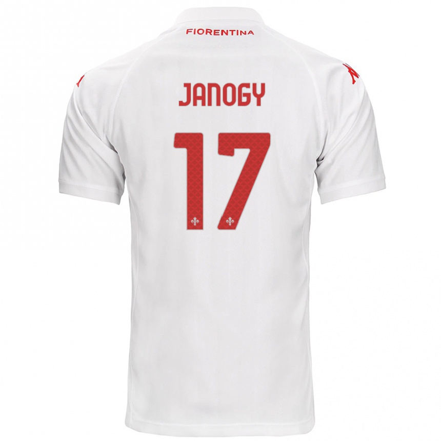 Kids Football Madelen Janogy #17 White Away Jersey 2024/25 T-Shirt Canada