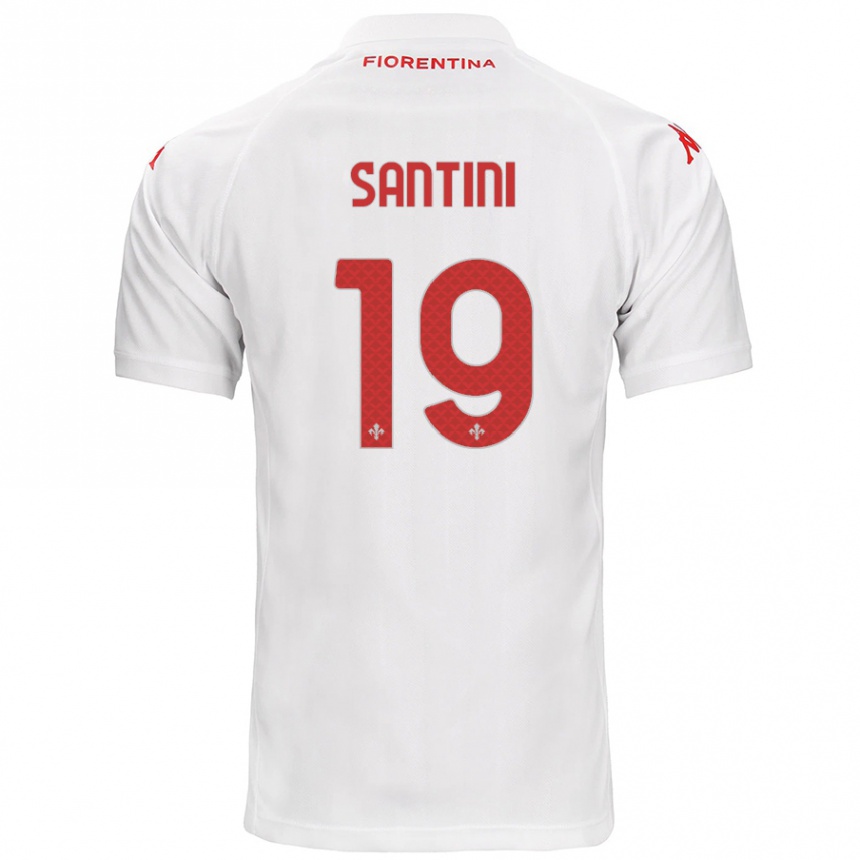 Enfant Football Maillot Margherita Santini #19 Blanc Tenues Extérieur 2024/25 Canada