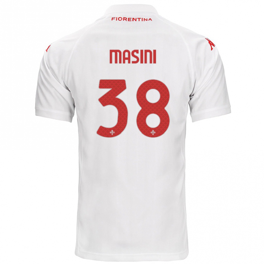 Kids Football Linda Masini #38 White Away Jersey 2024/25 T-Shirt Canada