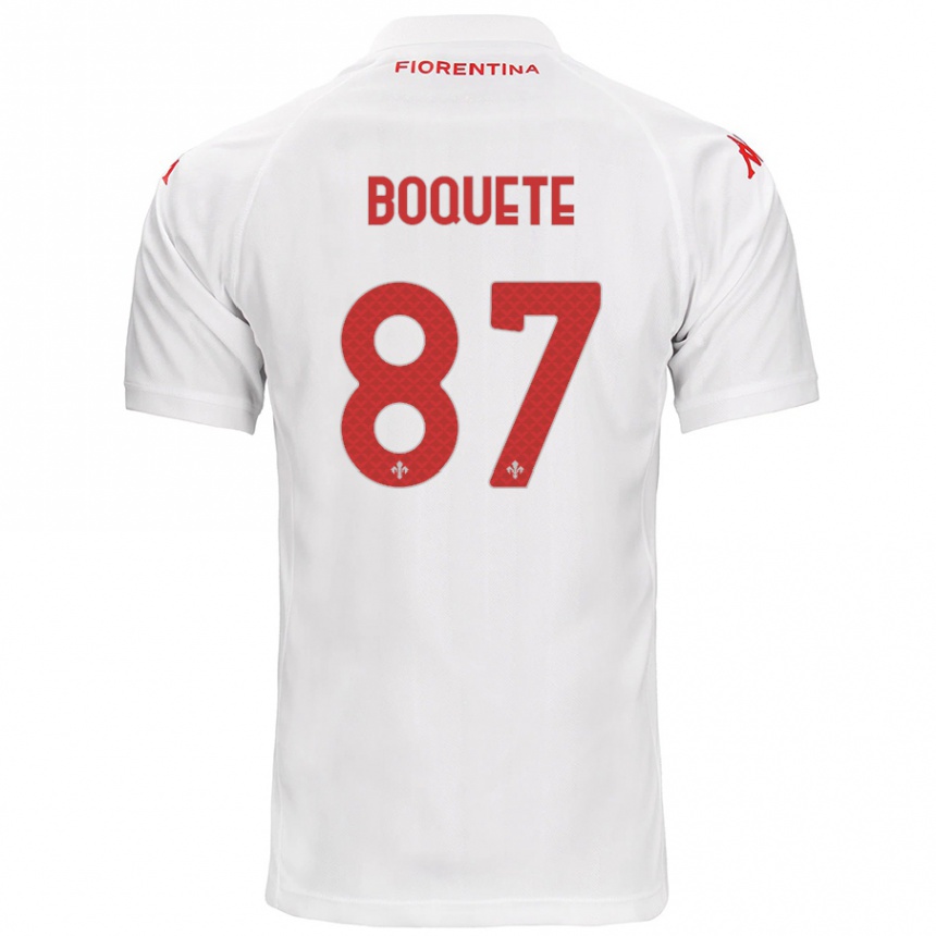 Enfant Football Maillot Verónica Boquete #87 Blanc Tenues Extérieur 2024/25 Canada