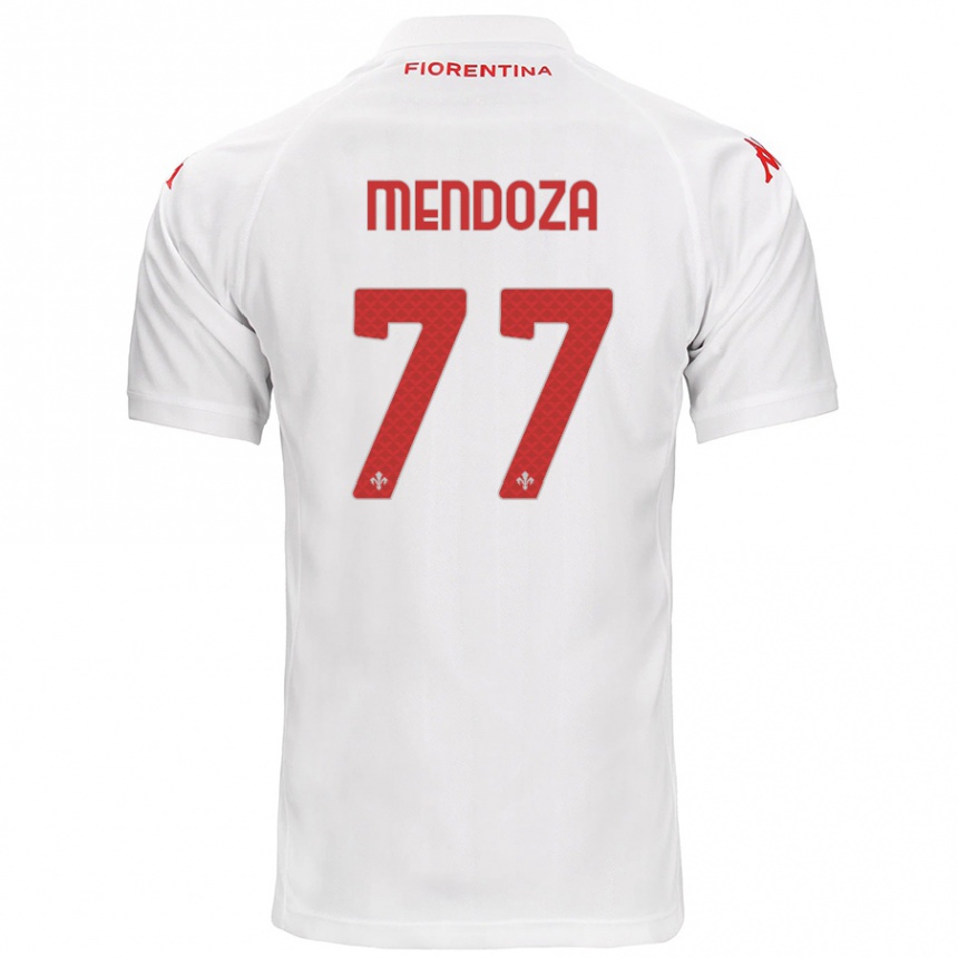 Kids Football William Mendoza #77 White Away Jersey 2024/25 T-Shirt Canada