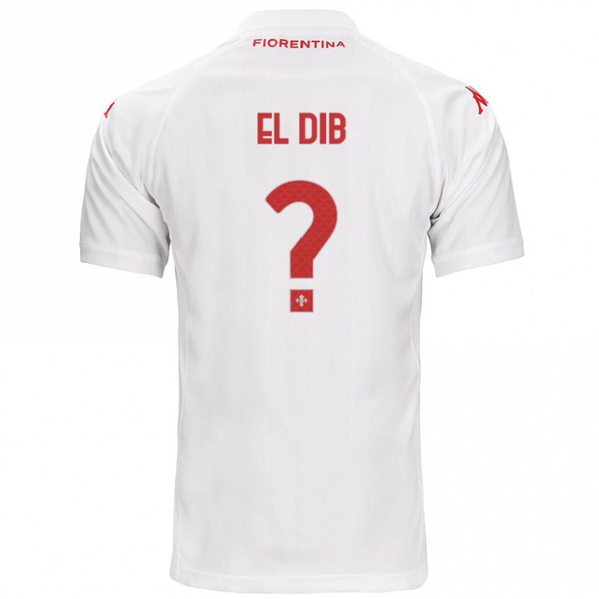 Kids Football Karim El Dib #0 White Away Jersey 2024/25 T-Shirt Canada