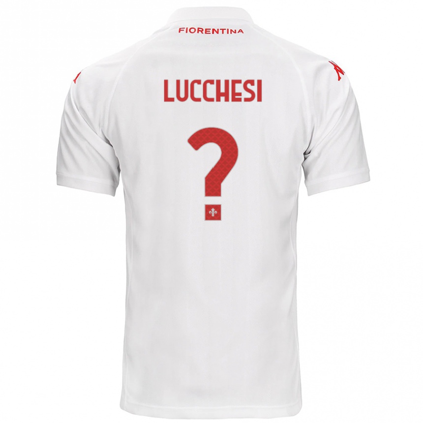 Kids Football Andrea Lucchesi #0 White Away Jersey 2024/25 T-Shirt Canada