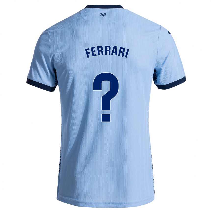 Enfant Football Maillot Andrés Ferrari #0 Bleu Ciel Tenues Extérieur 2024/25 Canada