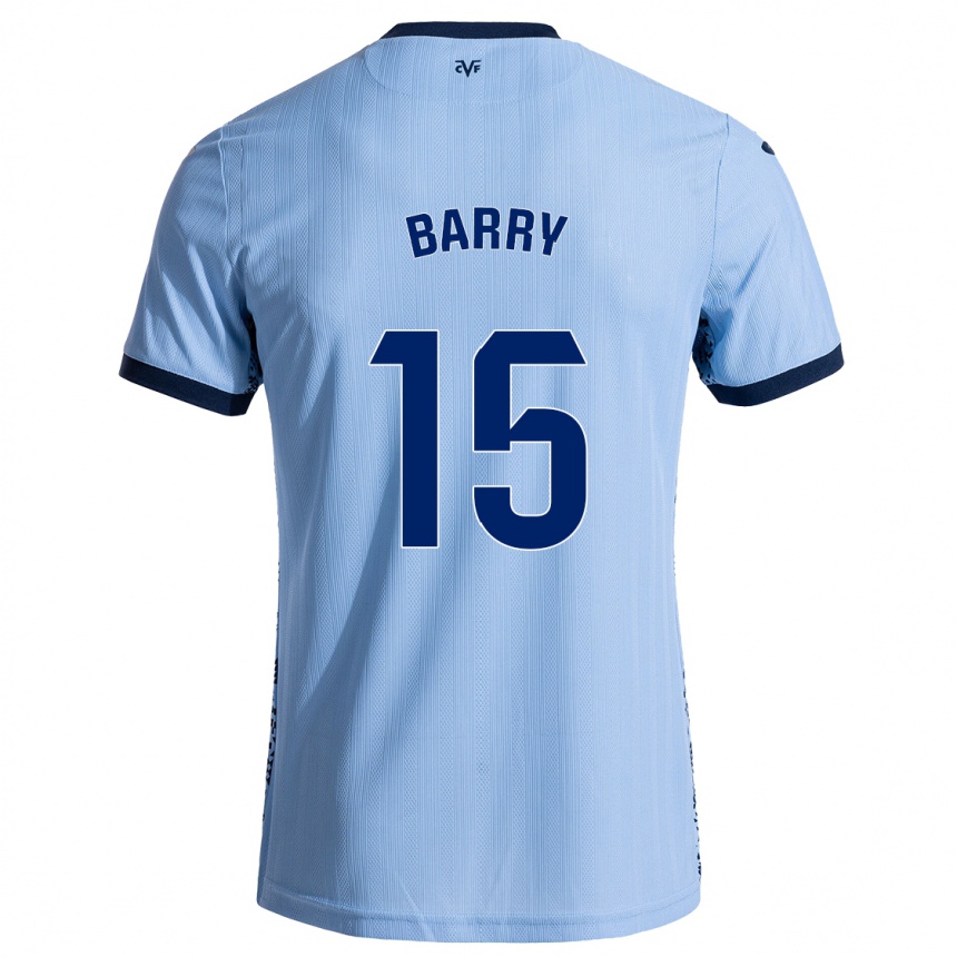 Enfant Football Maillot Thierno Barry #15 Bleu Ciel Tenues Extérieur 2024/25 Canada