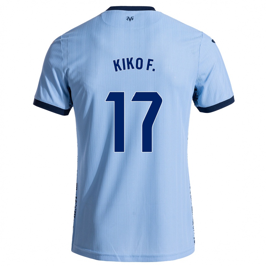 Enfant Football Maillot Kiko Femenía #17 Bleu Ciel Tenues Extérieur 2024/25 Canada