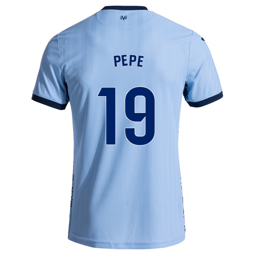 Enfant Football Maillot Nicolas Pepe #19 Bleu Ciel Tenues Extérieur 2024/25 Canada