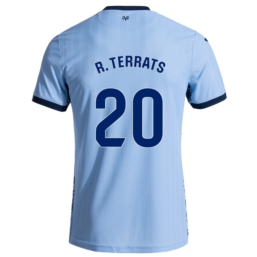 Kids Football Ramón Terrats #20 Sky Blue Away Jersey 2024/25 T-Shirt Canada