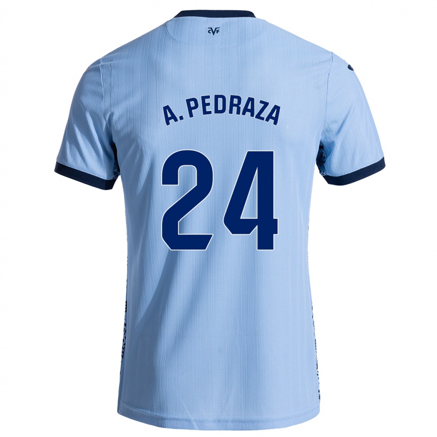 Enfant Football Maillot Alfonso Pedraza #24 Bleu Ciel Tenues Extérieur 2024/25 Canada