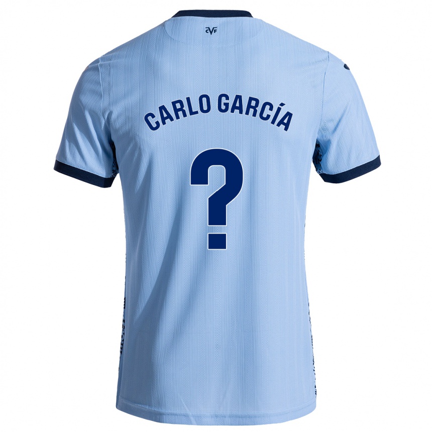 Kids Football Carlo García #0 Sky Blue Away Jersey 2024/25 T-Shirt Canada