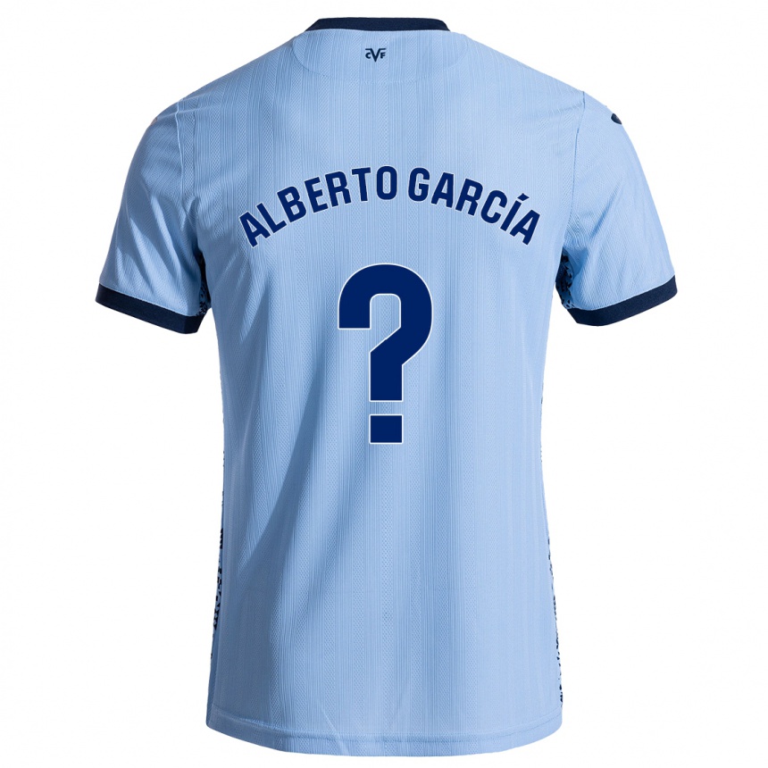 Enfant Football Maillot Alberto García #0 Bleu Ciel Tenues Extérieur 2024/25 Canada