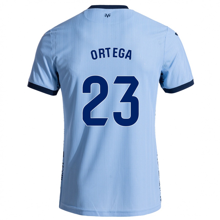 Kids Football Jordi Ortega #23 Sky Blue Away Jersey 2024/25 T-Shirt Canada