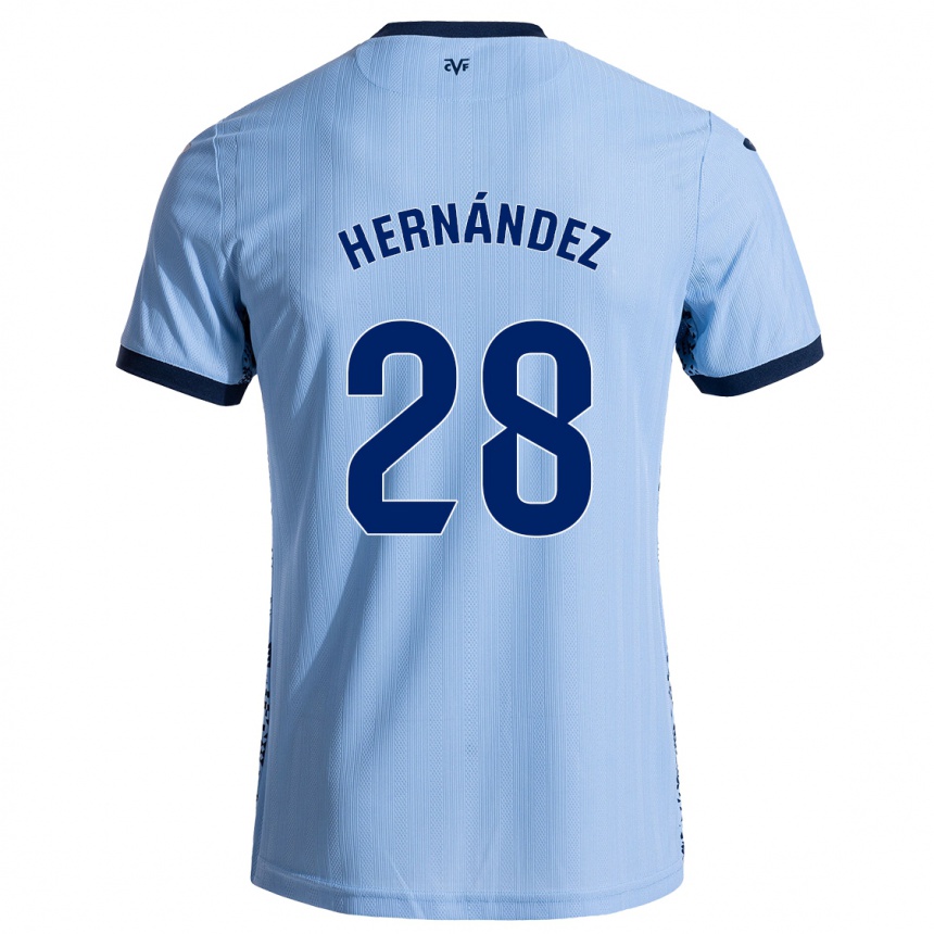 Kids Football Gerard Hernández #28 Sky Blue Away Jersey 2024/25 T-Shirt Canada