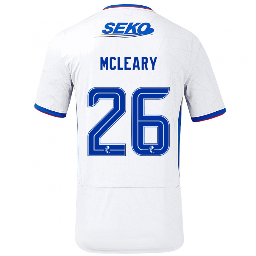 Enfant Football Maillot Jodi Mcleary #26 Blanc Bleu Tenues Extérieur 2024/25 Canada