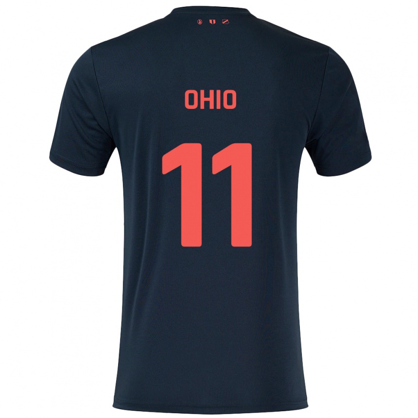 Kids Football Noah Ohio #11 Black Red Away Jersey 2024/25 T-Shirt Canada